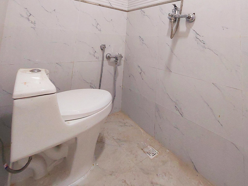 تصویر یک ویلای نما کلاسیک و محوطه سازی شده با موزاییک و چمن مصنوعی