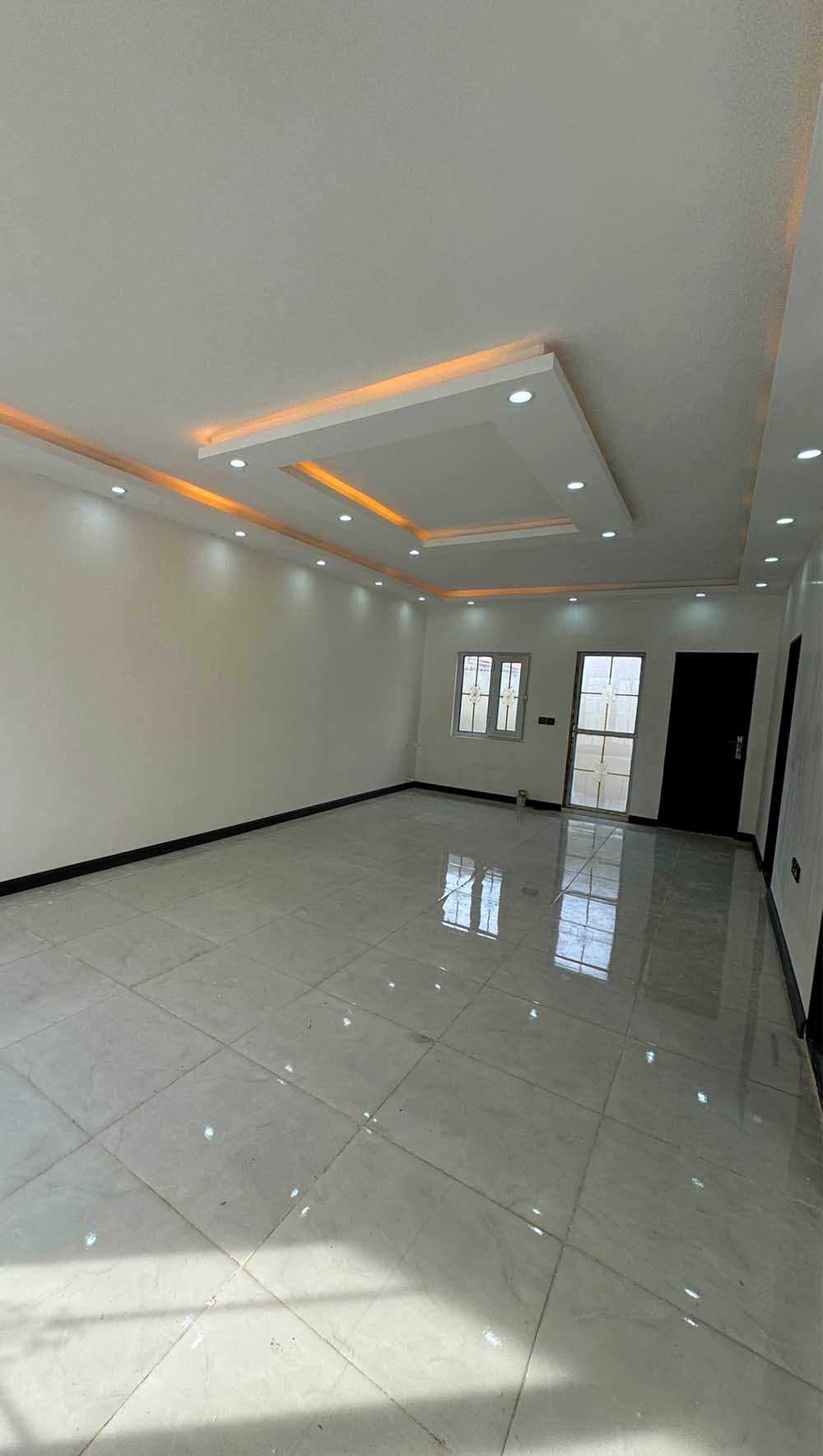 تصویر یه ویلای سفید نما مدرن فلت