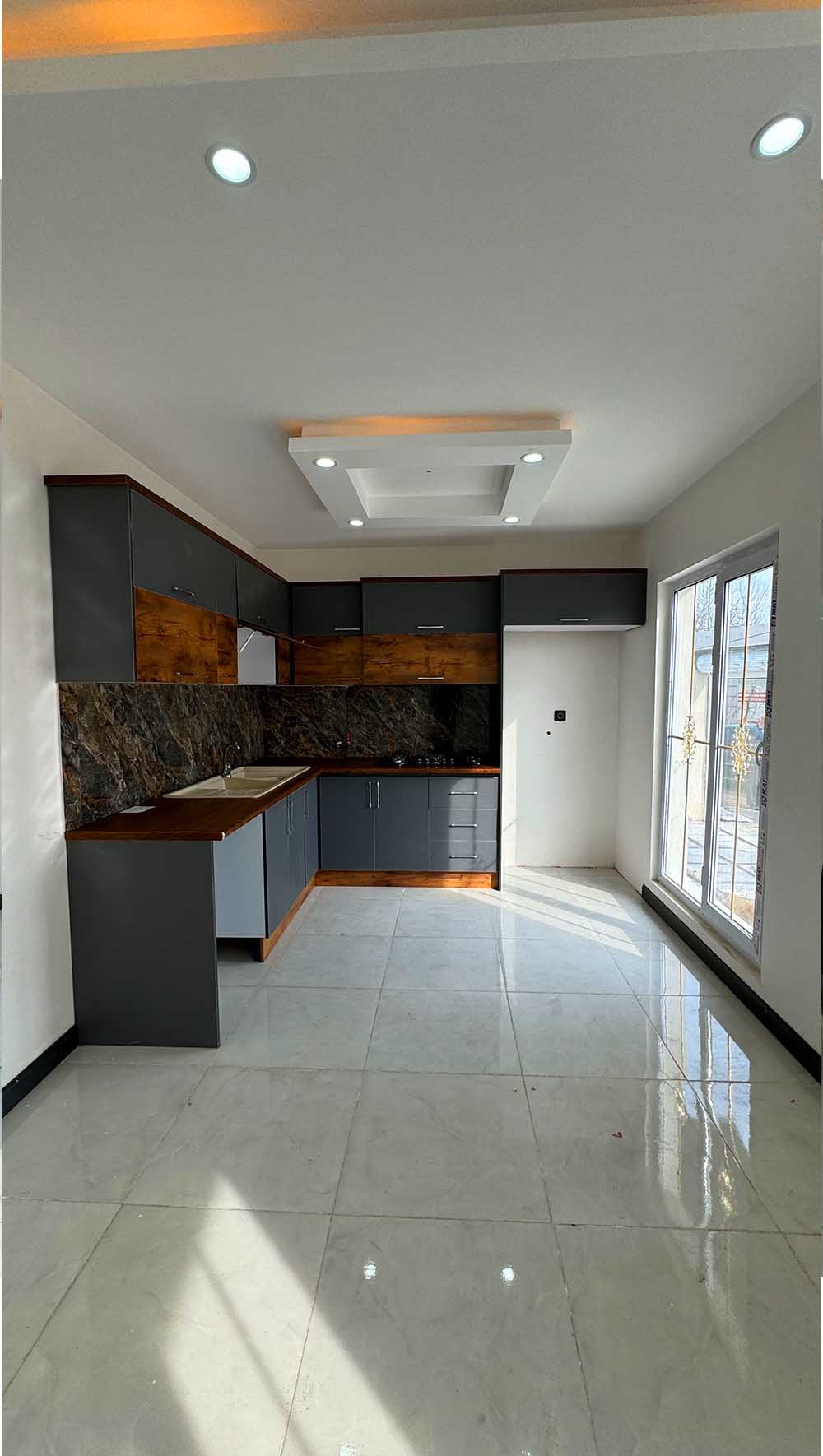 تصویر یه ویلای سفید نما مدرن فلت